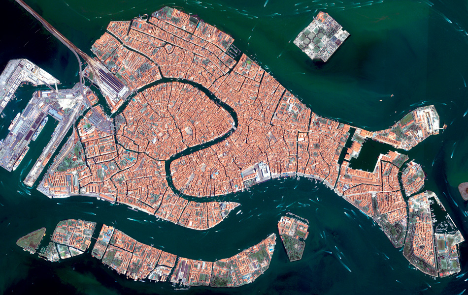 Mappa storica di Venezia del 1500